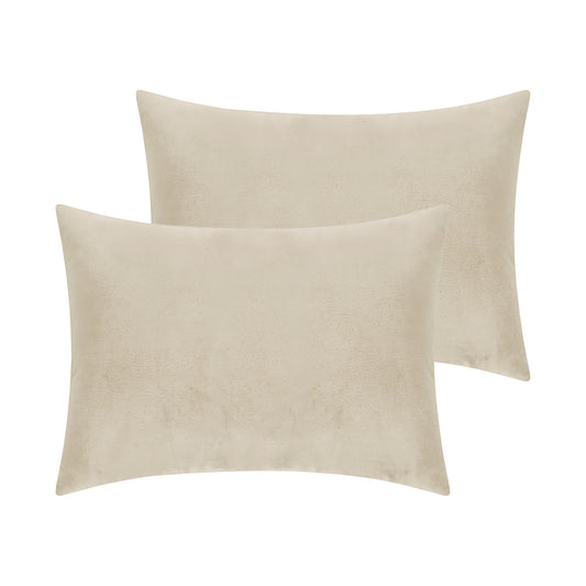 Velvet Pillowcases with Envelope Closure Set of 2 Soft and Durable, Gifts for Women