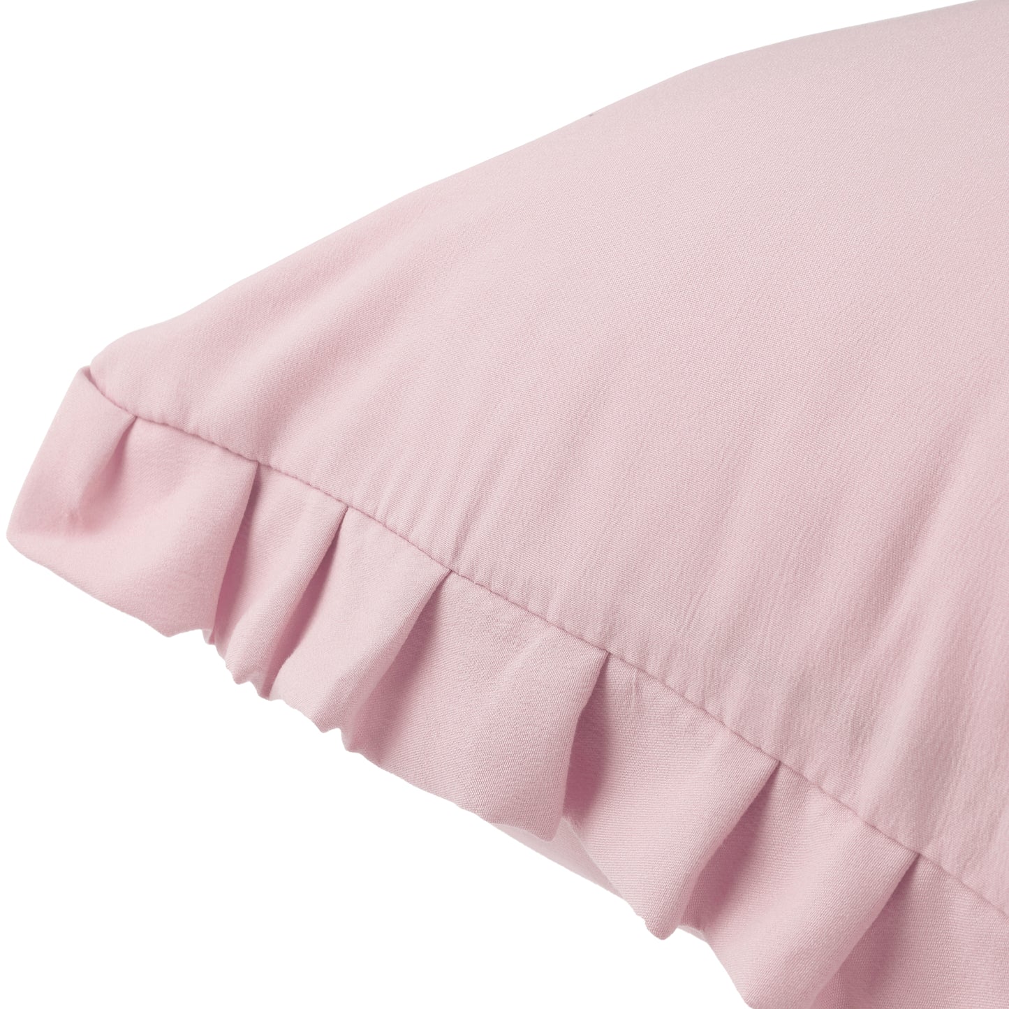 Ruffled Pillow Shams, Pack of 2 Edge Ruffled Pillow Cases Covers with Envelope Closure