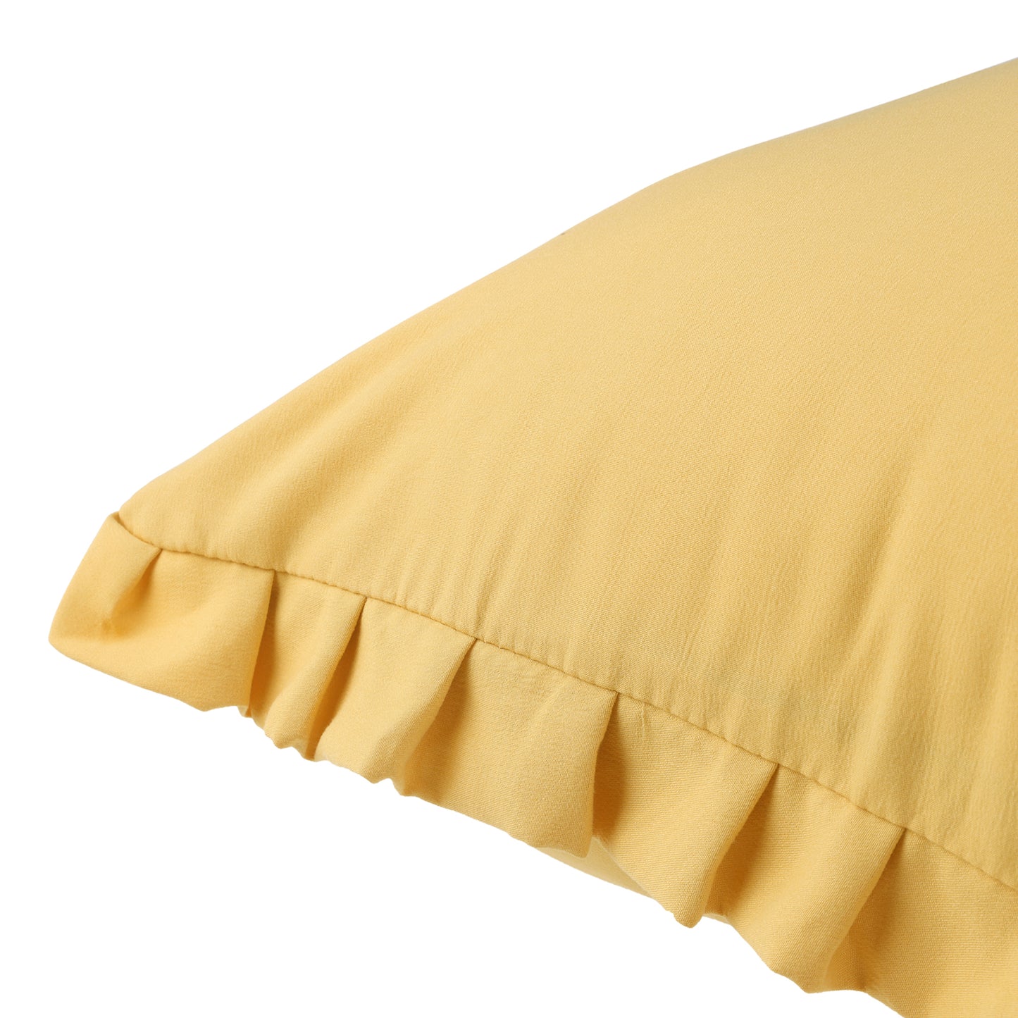 Ruffled Pillow Shams, Pack of 2 Edge Ruffled Pillow Cases Covers with Envelope Closure