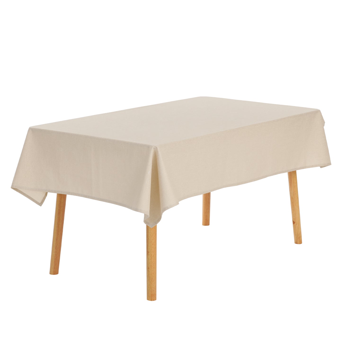 Mantel rectangular de lino lavable y resistente a las arrugas (paquete de 1)