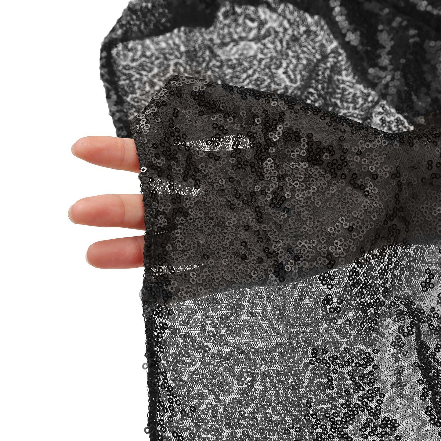 1 Pack Rectangle Tablecloths, Polyester Sequin Table Cover