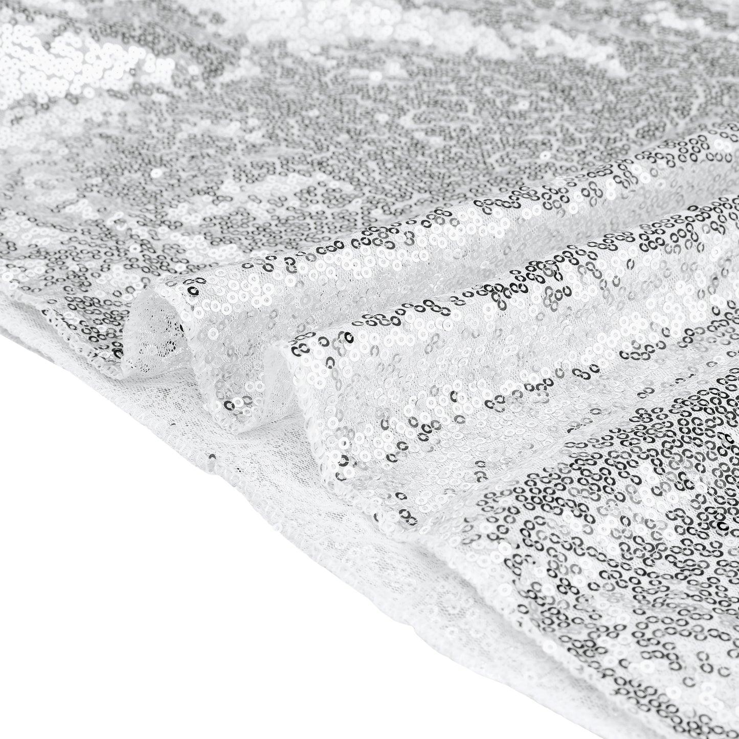 1 Pack Rectangle Tablecloths, Polyester Sequin Table Cover