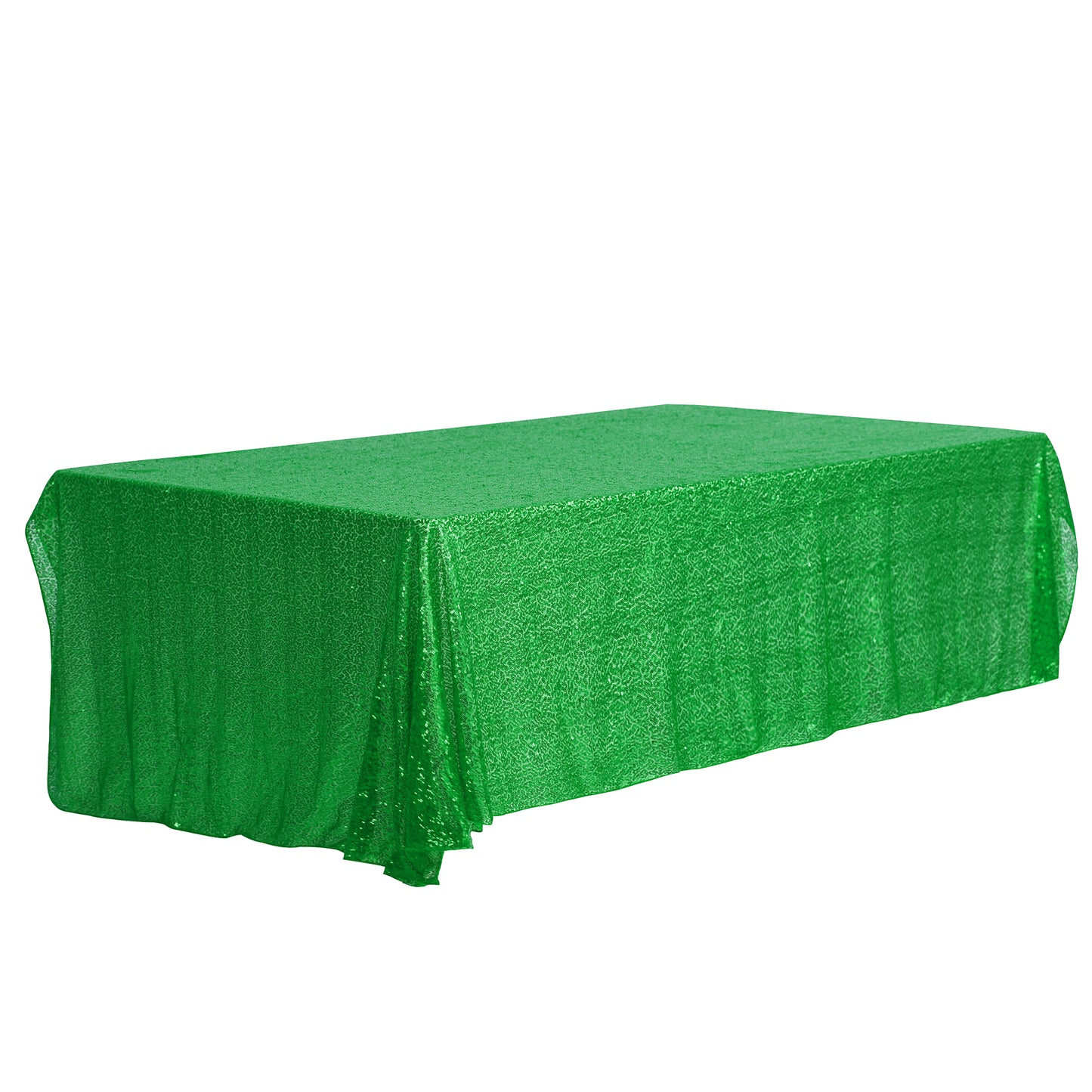 1 paquete de manteles rectangulares de poliéster con lentejuelas.