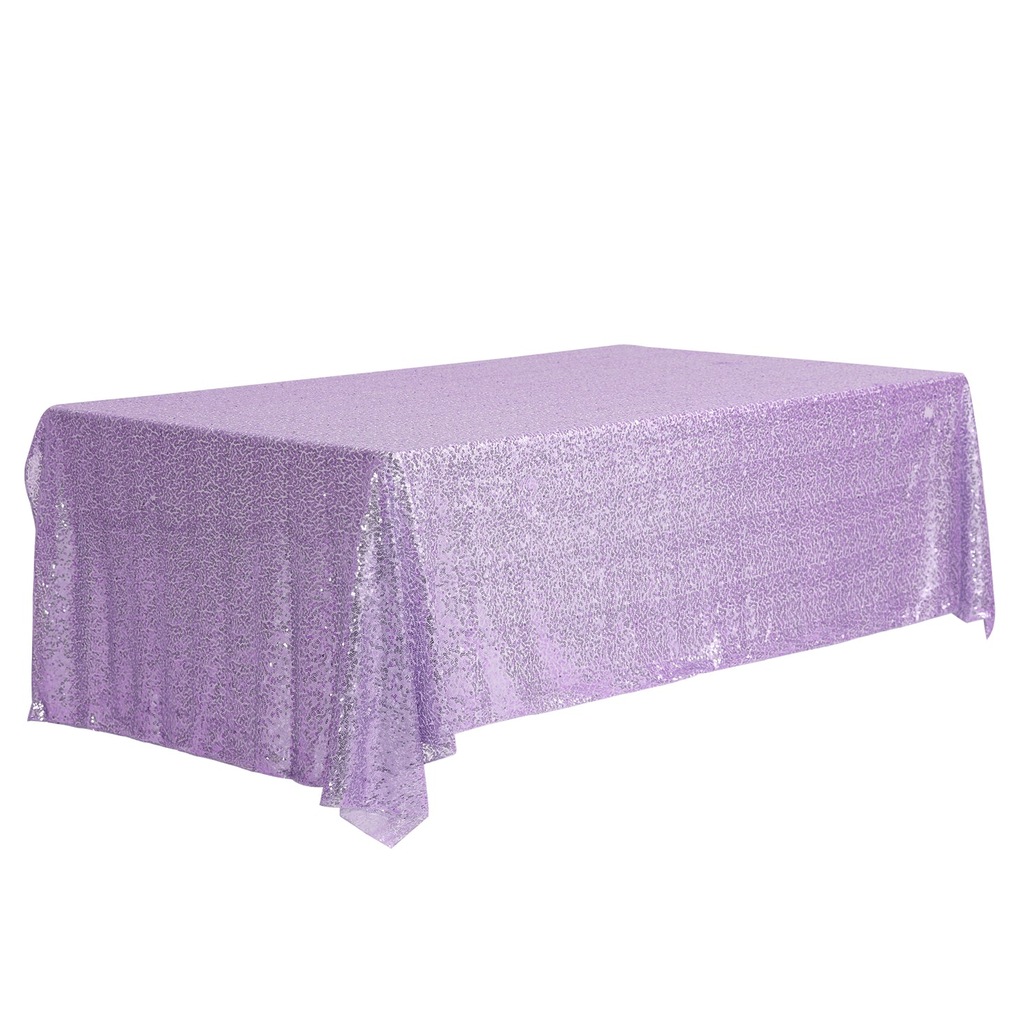 1 paquete de manteles rectangulares de poliéster con lentejuelas.