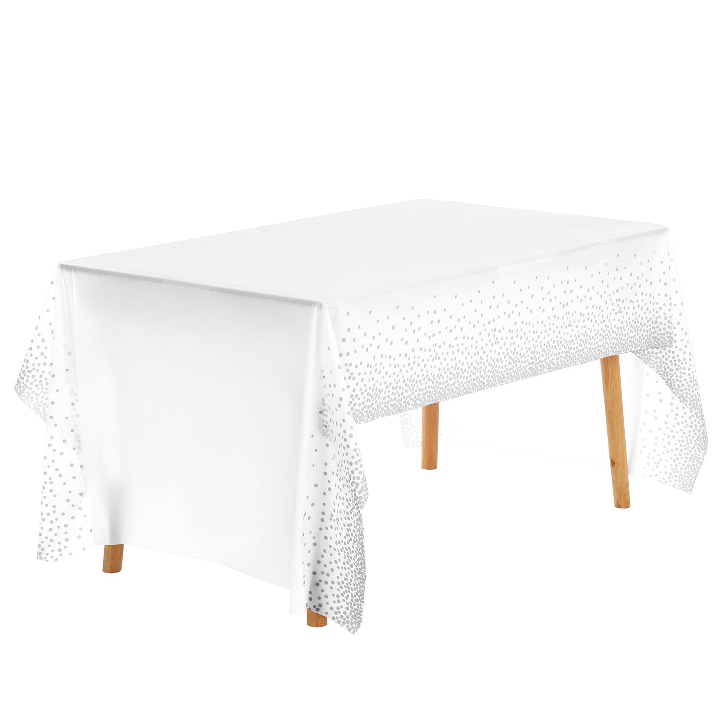 6 Pack Tablecloth, Disposable Plastic Rectangle Table Cover