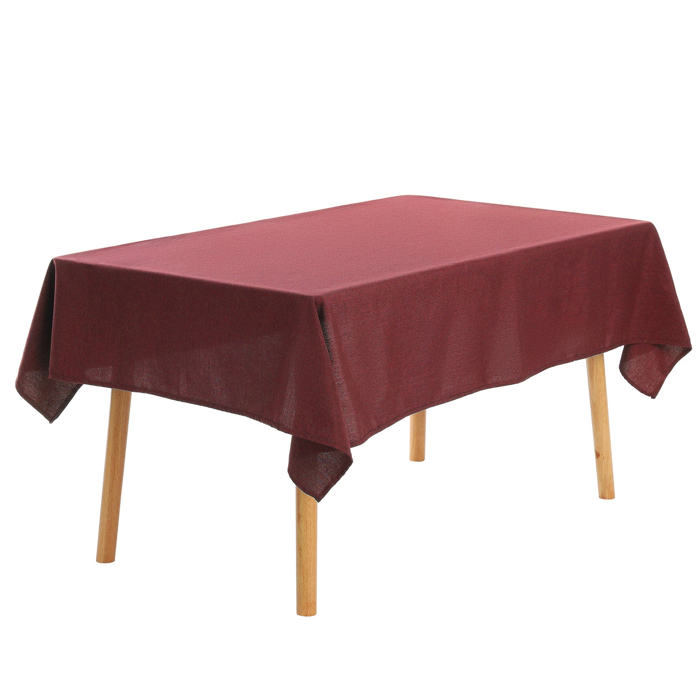 1 Pack Rectangle Tablecloth, Cotton Linen Waterproof Spillproof Wrinkle Free Table Cover