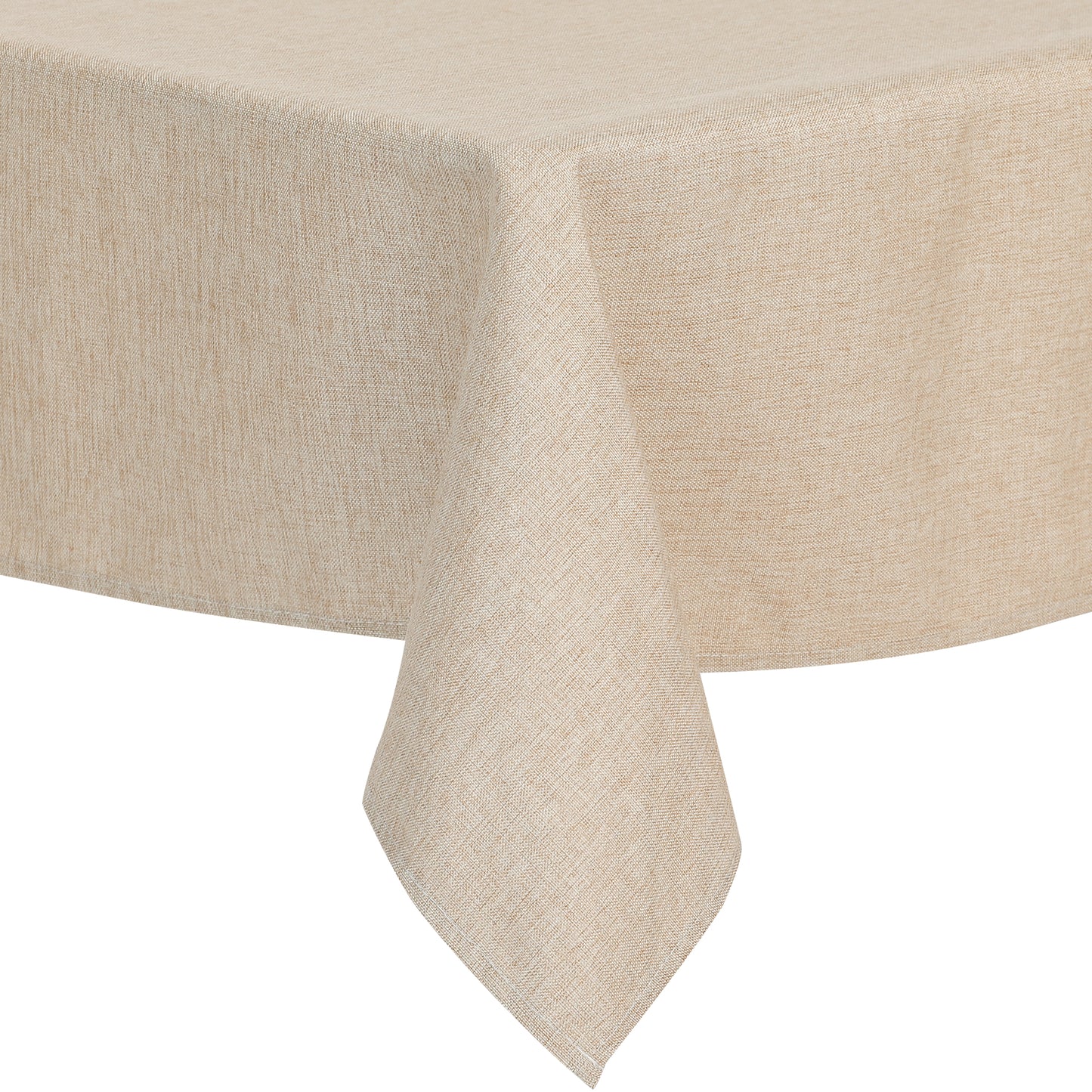 Mantel rectangular de lino y algodón, impermeable, antiderrames y antiarrugas, paquete de 1
