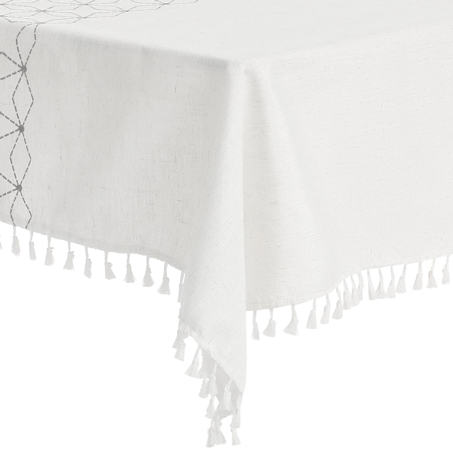 Mantel rústico rectangular de algodón y lino, impermeable, paquete de 1