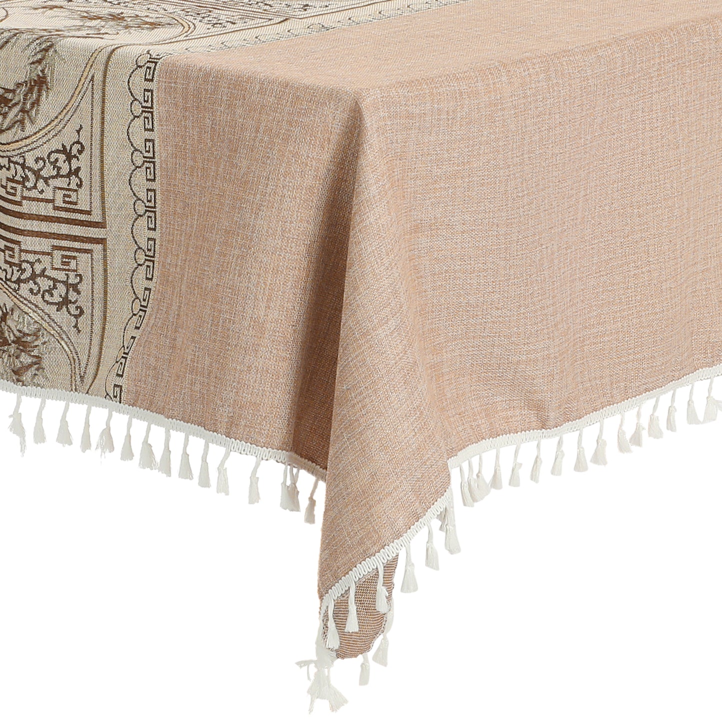 Mantel rústico rectangular de algodón y lino, impermeable, paquete de 1
