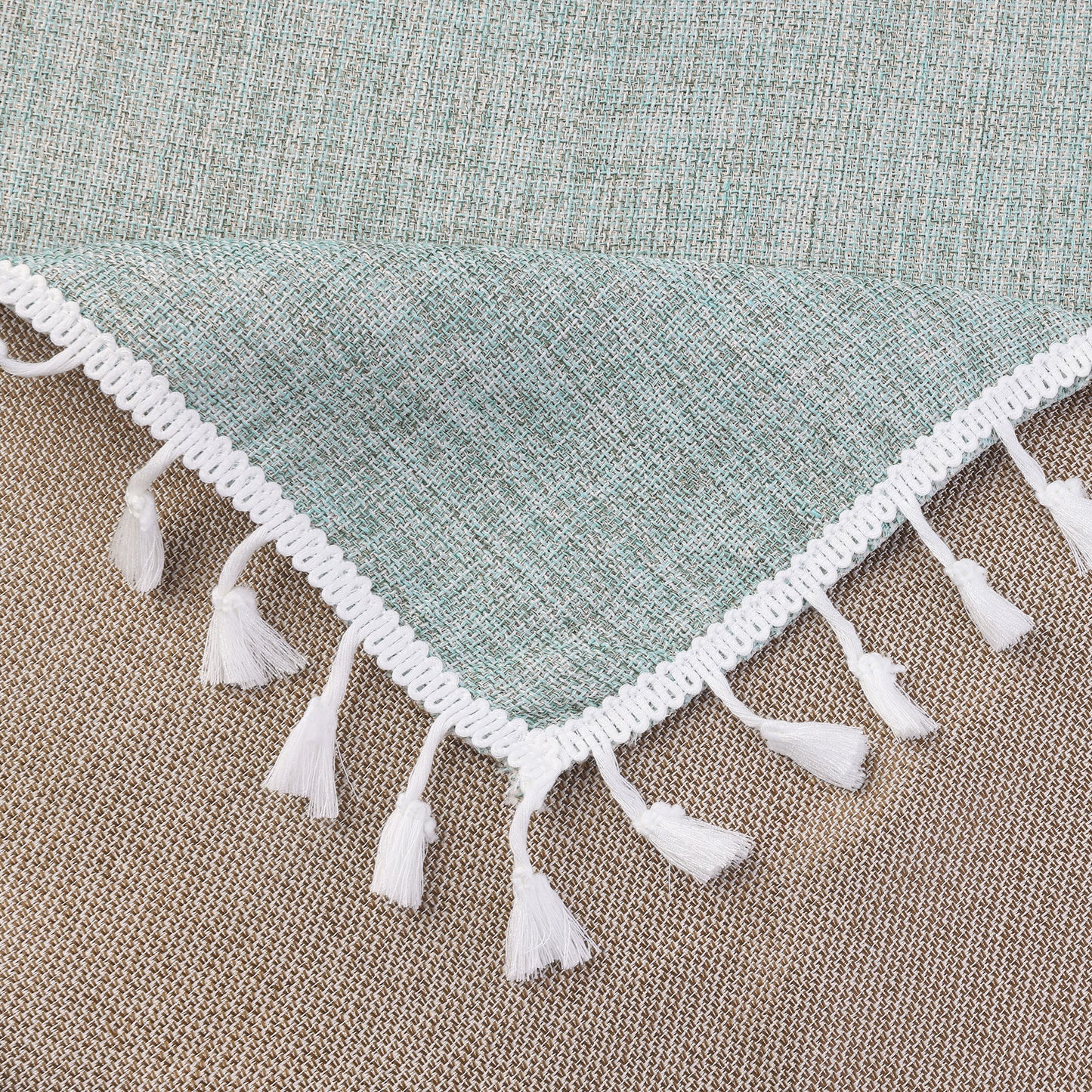 1 Pack Rectangle Rustic Tablecloth, Cotton Linen Waterproof Table Cover