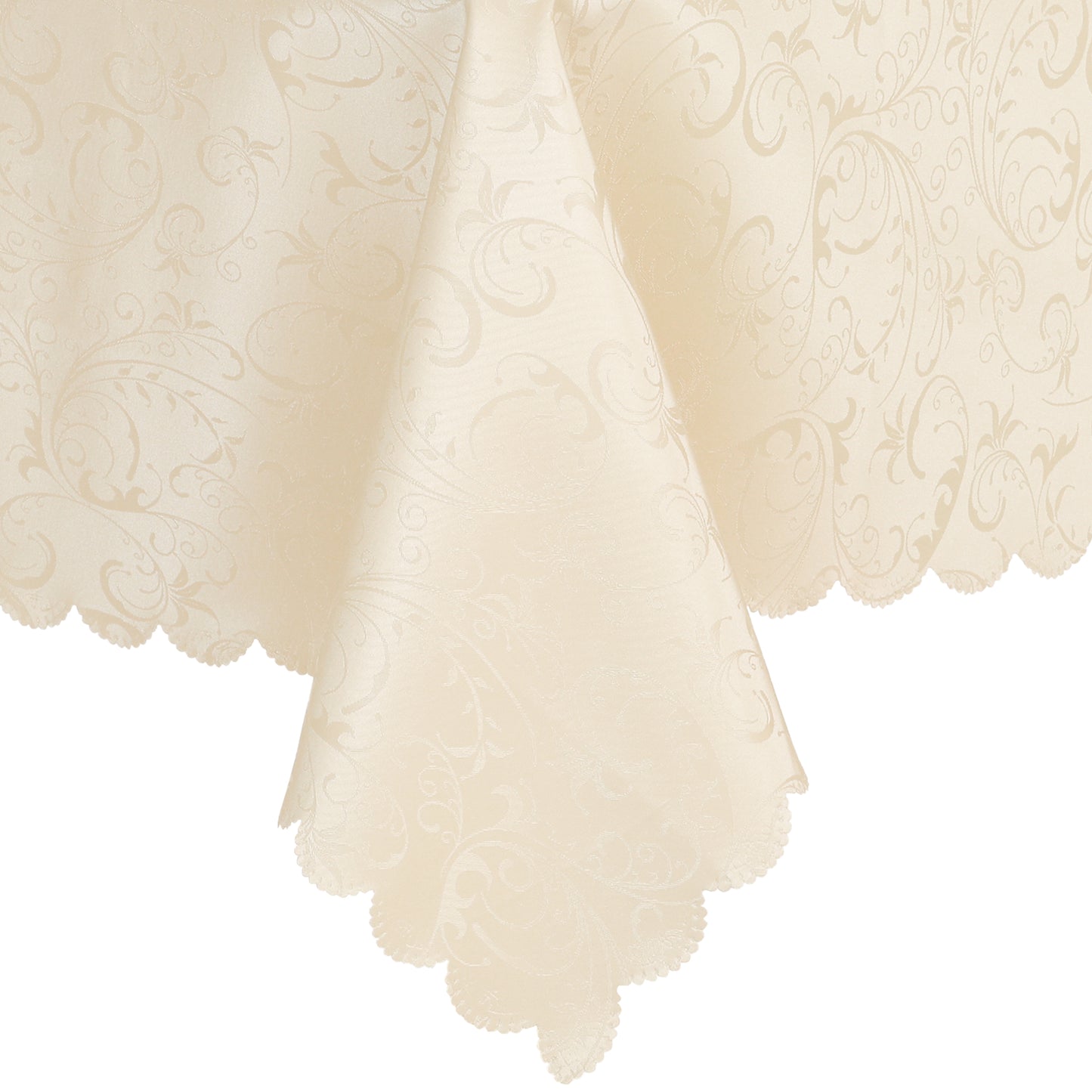1 Pack Round Waterproof Vinyl Tablecloth, Wrinkle-Resistant Washable Table Cover