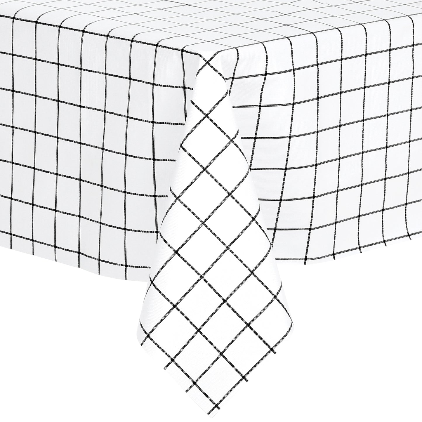 1 Pack Rectangle Tablecloth, Wrinkle Resistant Waterproof PVC Table Cover