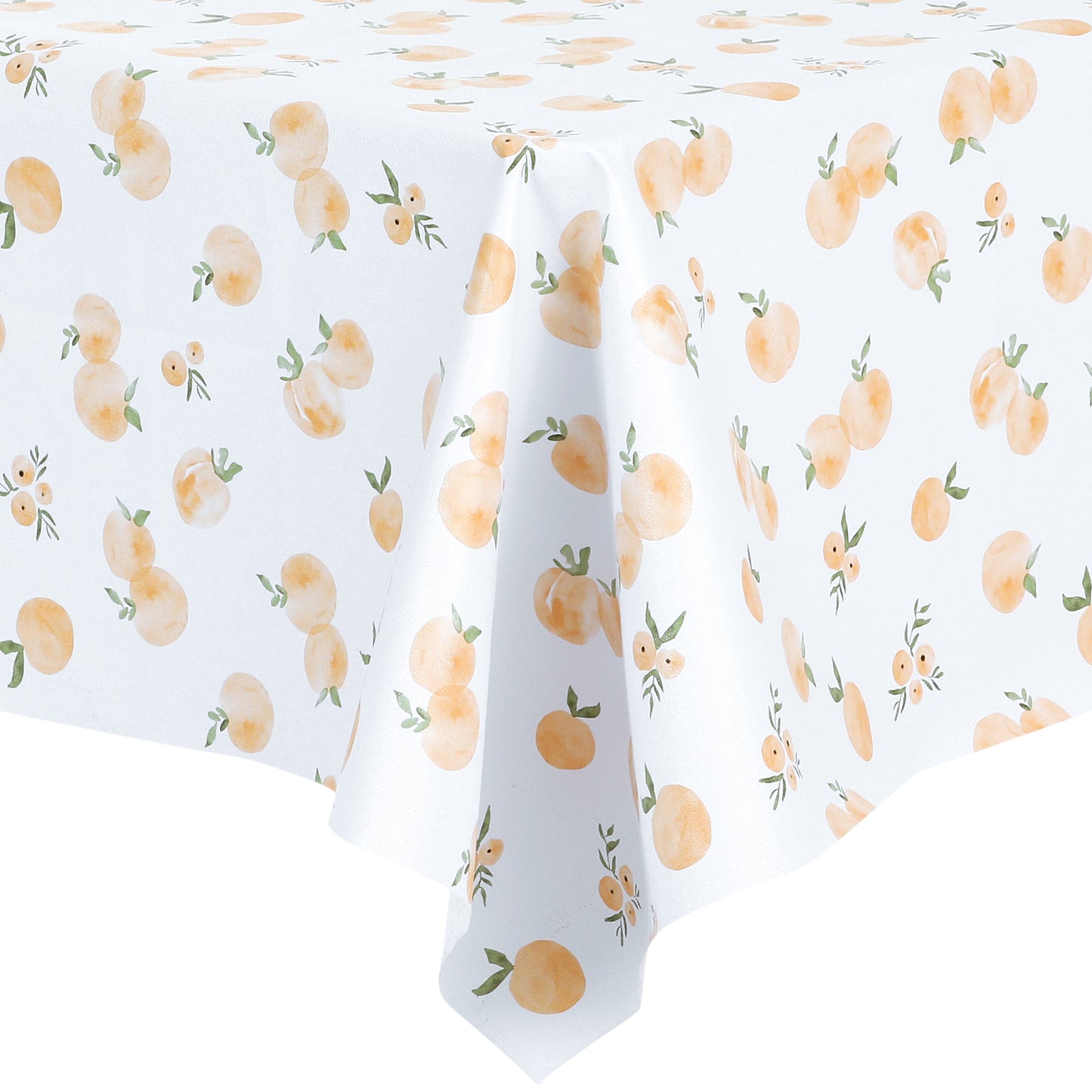 1 Pack Rectangle PVC Tablecloth, Floral Waterproof Table Cover
