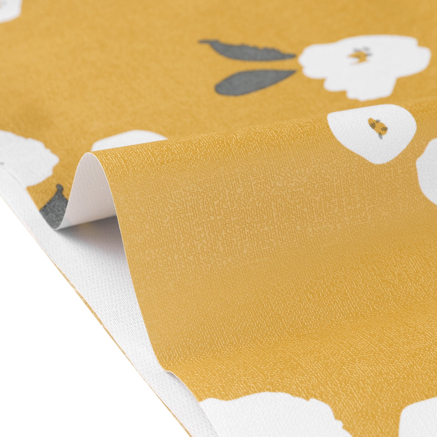 1 Pack Rectangle PVC Tablecloth, Floral Waterproof Table Cover