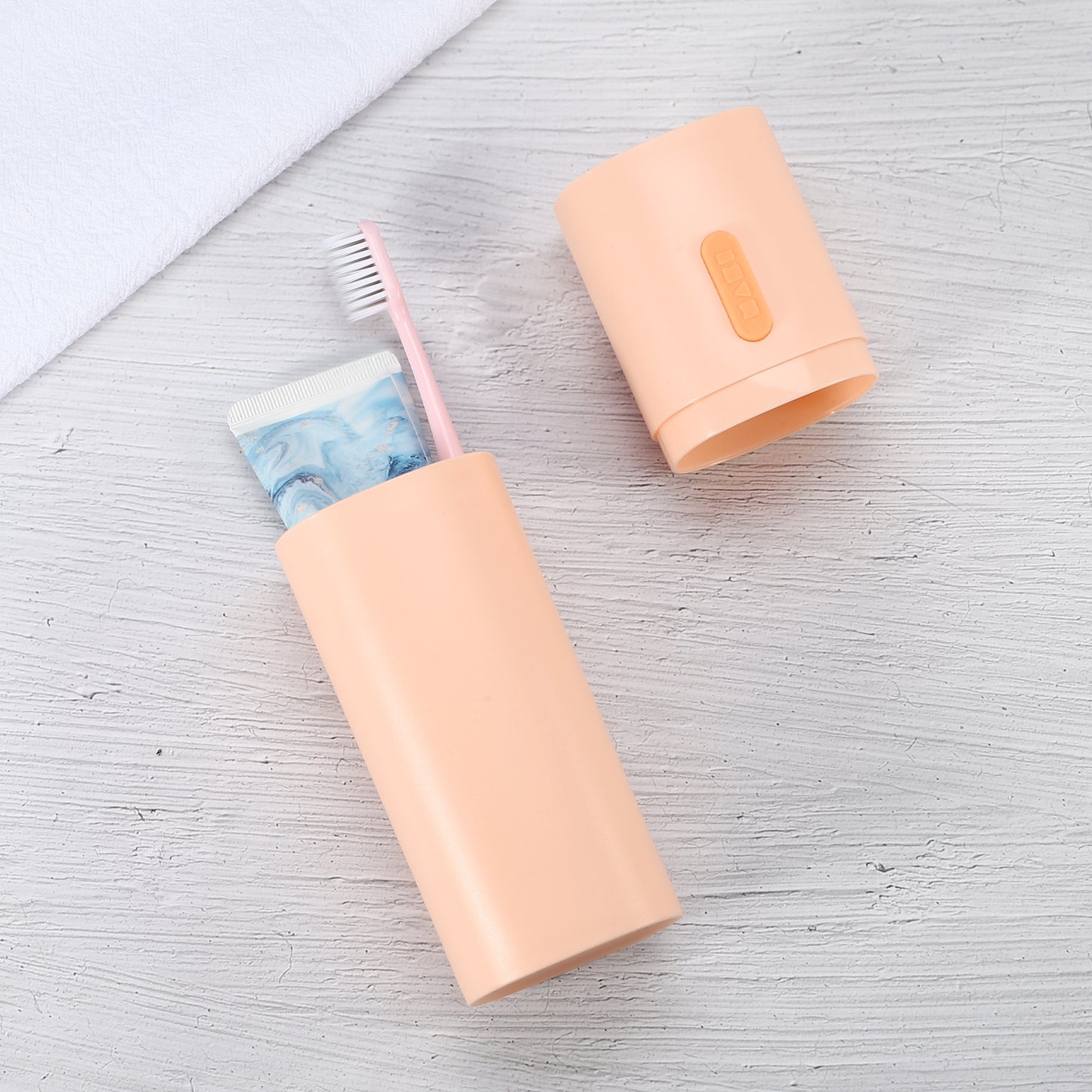 1 Pc Lightweight Traveling Toothbrush Holders Case, 7.68"x2.36" Pink