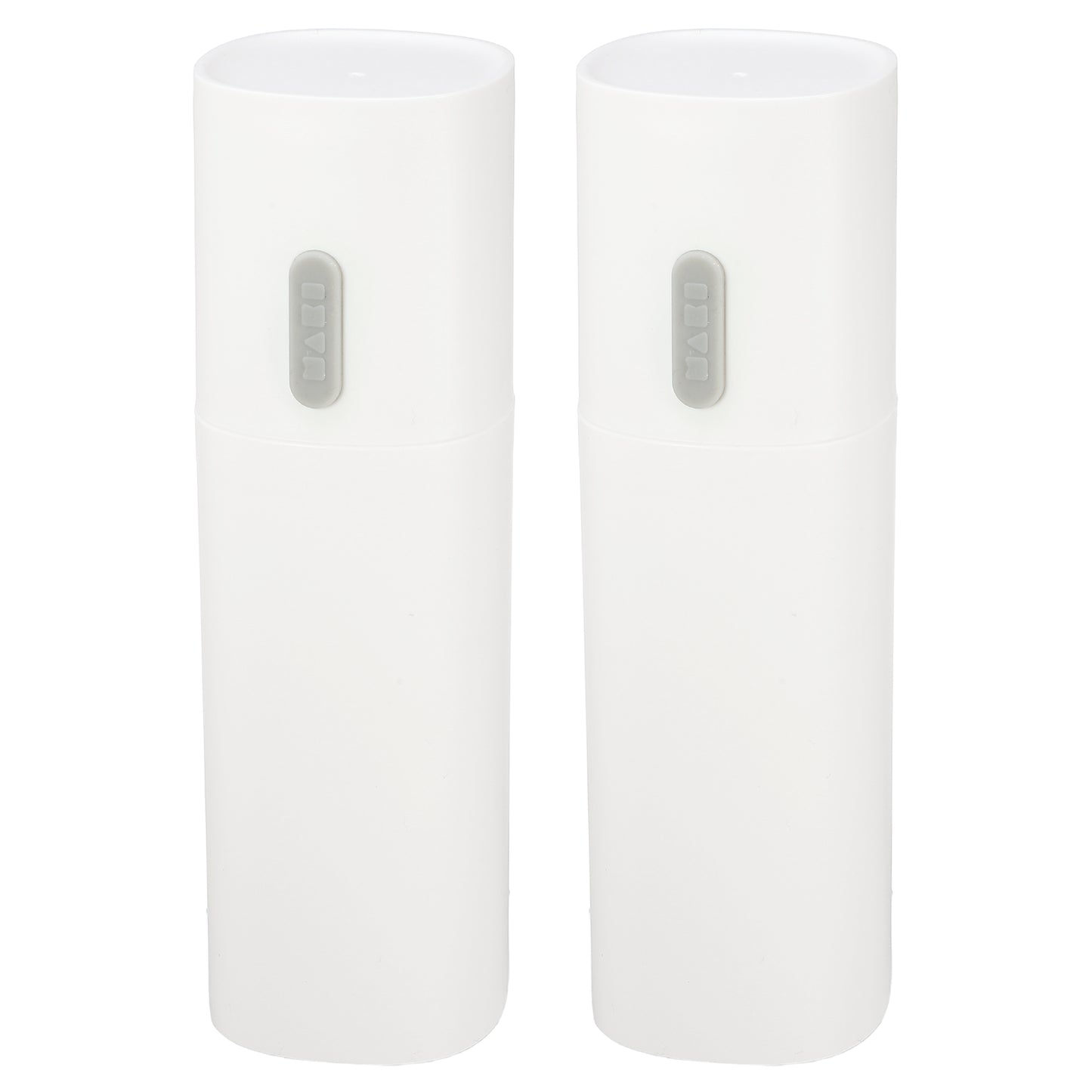 2 Pcs Lightweight Traveling Toothbrush Holders Case, 7.68"x2.36" White