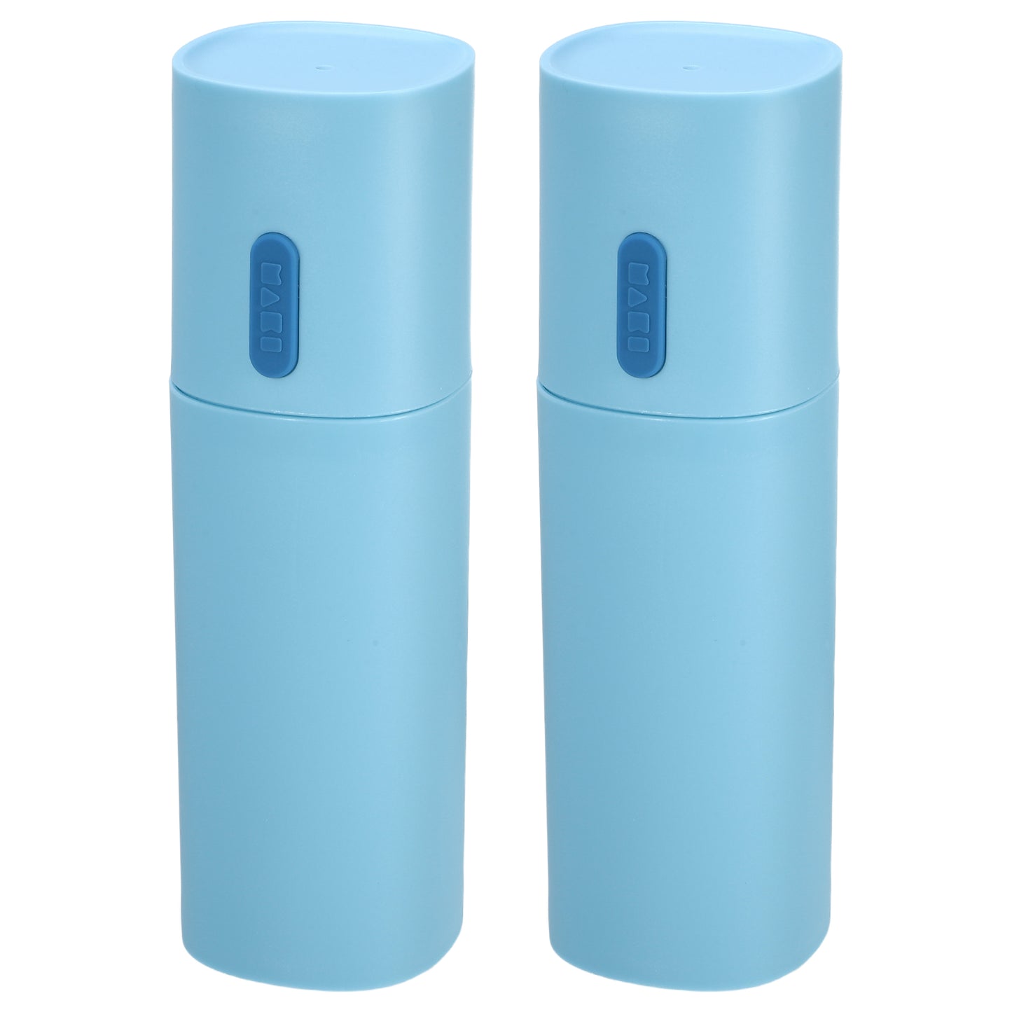 2 Pcs Lightweight Traveling Toothbrush Holders Case, 7.68"x2.36" Blue