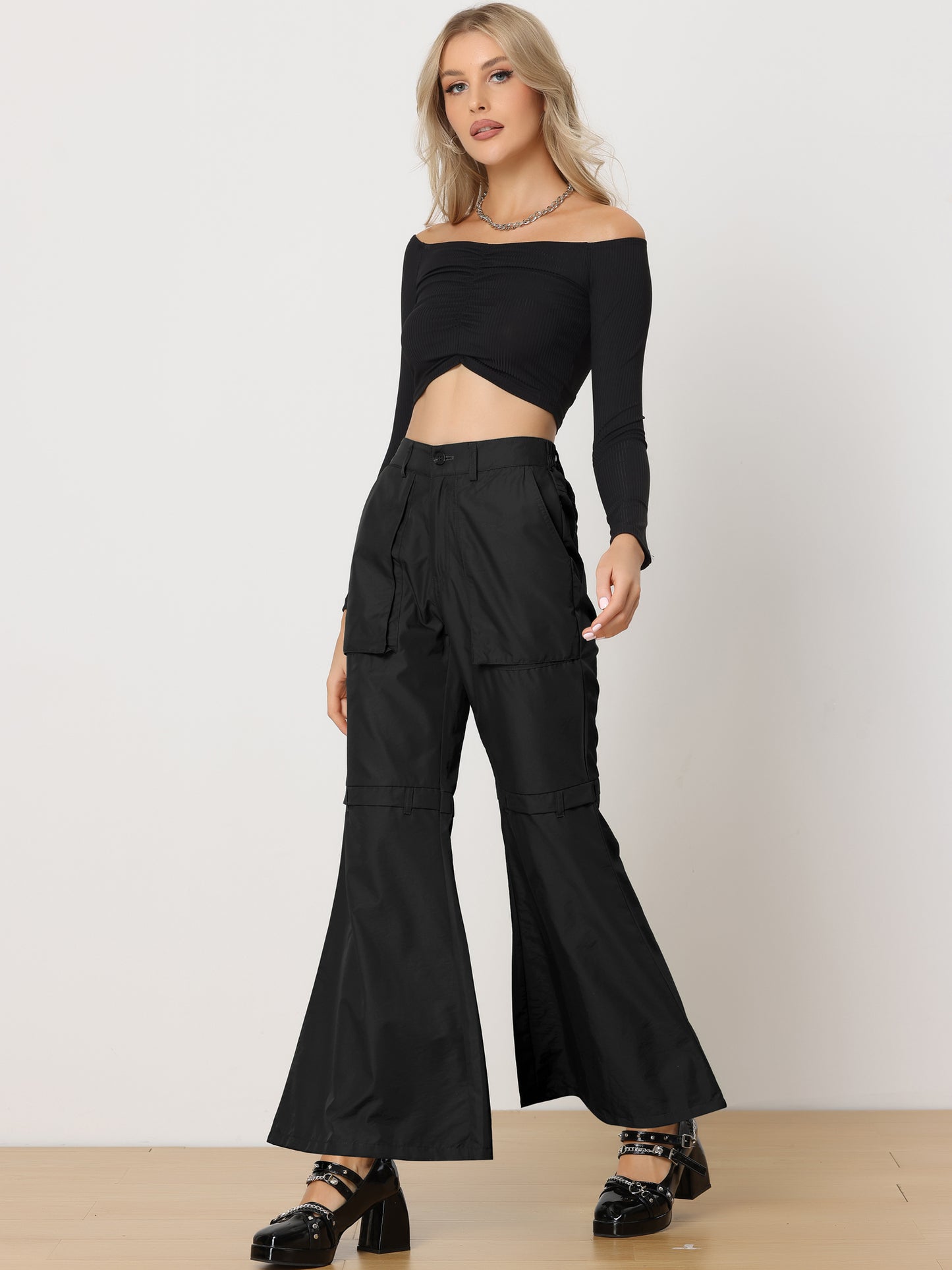 Women's High Waist Y2K Casual Cago Parachute Pants