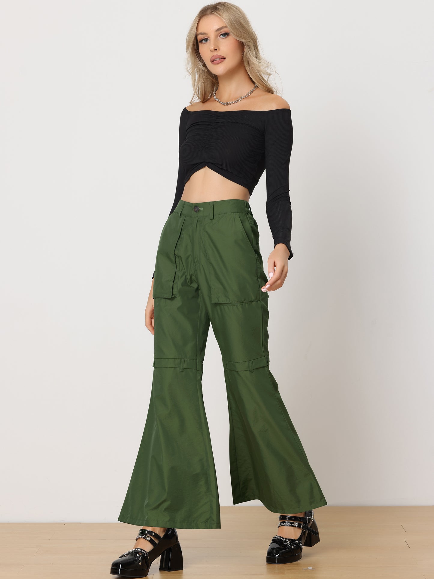 Women's High Waist Y2K Casual Cago Parachute Pants
