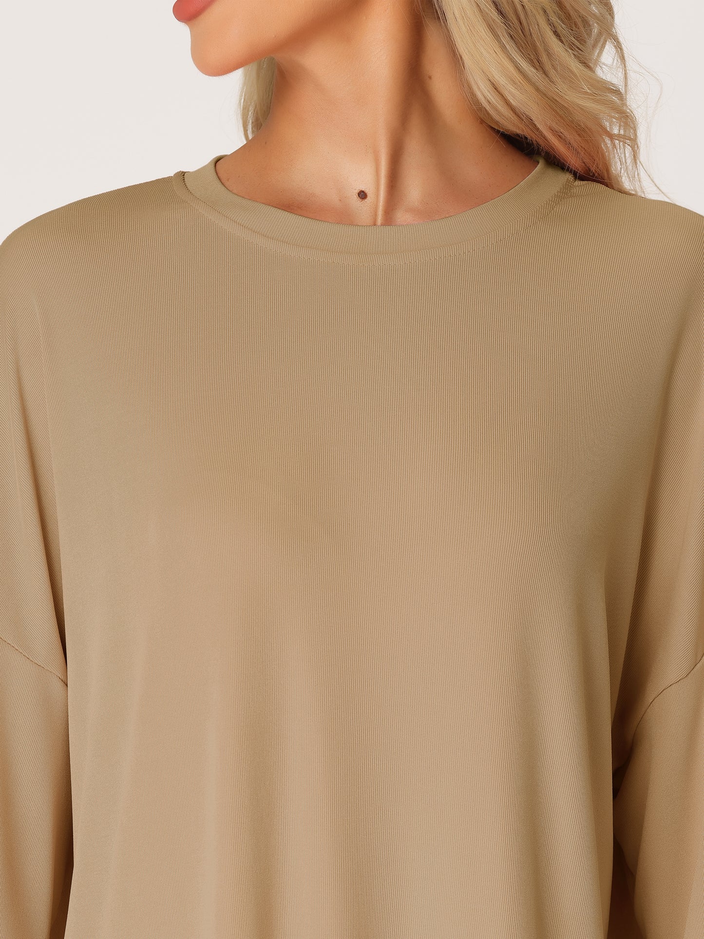 Conjunto de 2 piezas para mujer: camiseta holgada con pantalones cortos de motociclista, chándal deportivo para entrenar