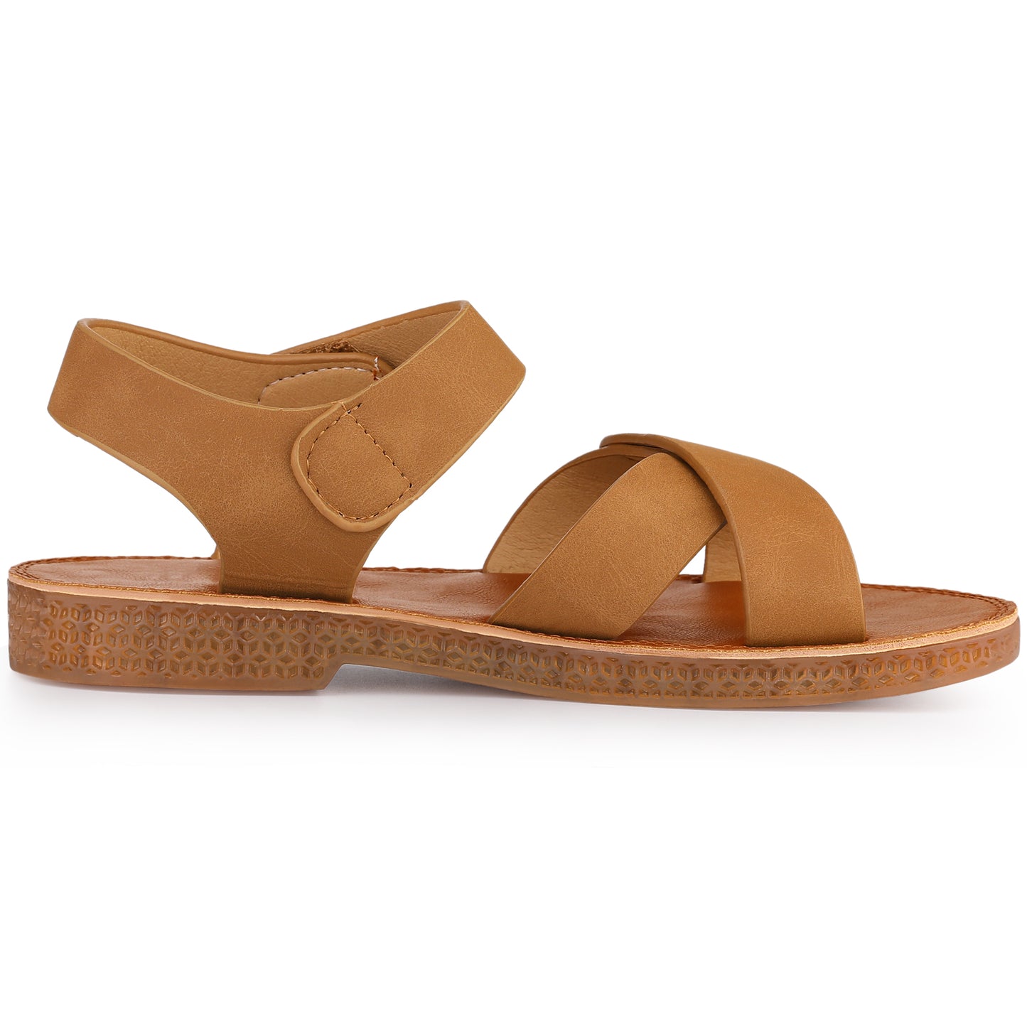 Women's Fisherman Crisscross Straps Open Toe Ankle Strap Flat Sandals