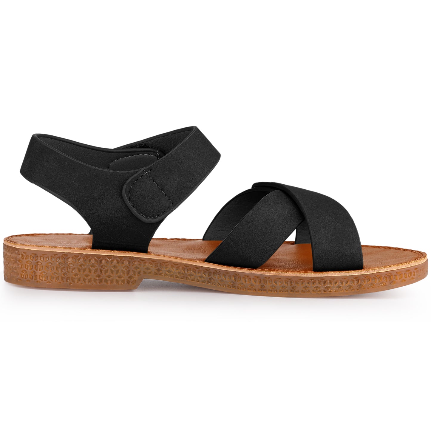 Women's Fisherman Crisscross Straps Open Toe Ankle Strap Flat Sandals