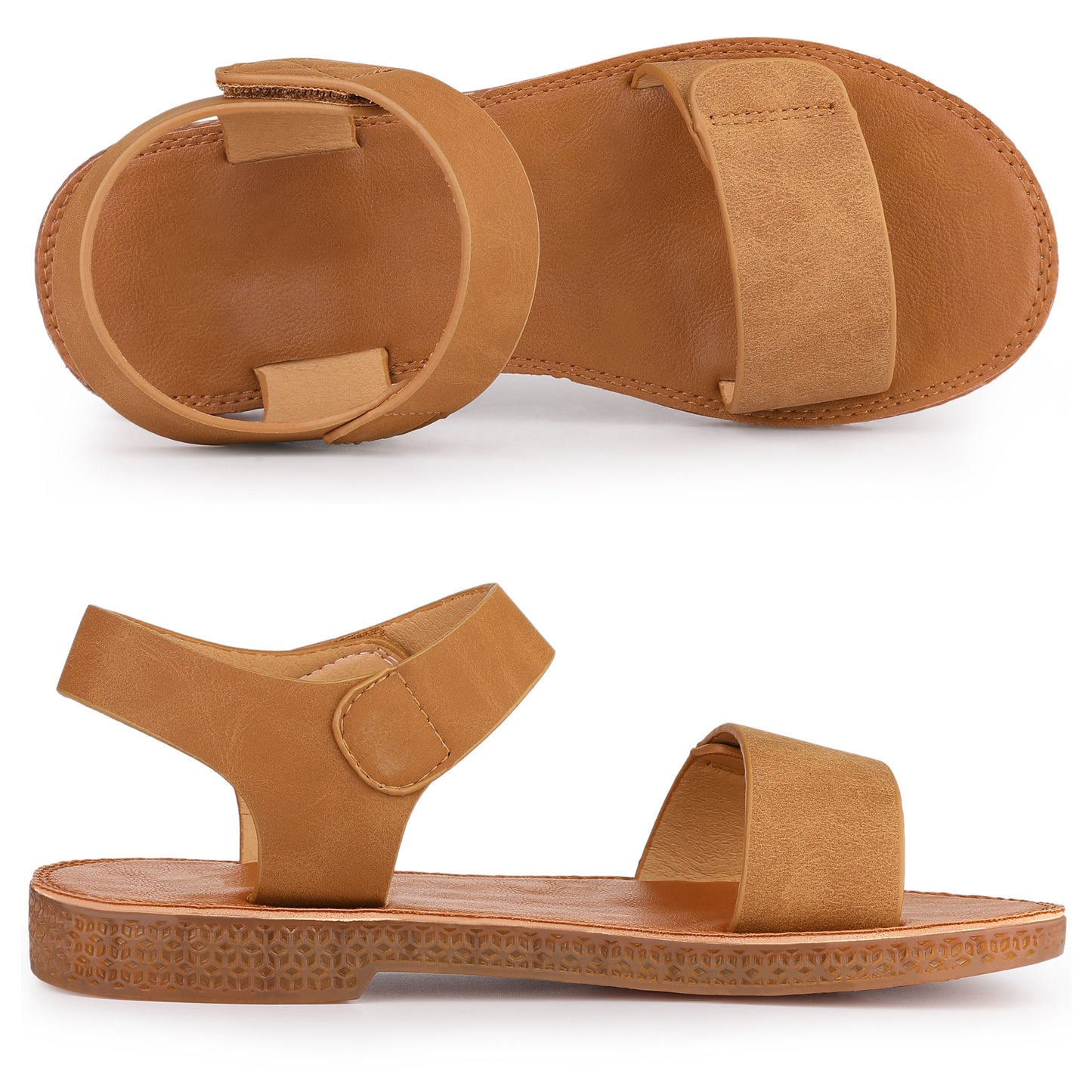 Women's Fisherman Crisscross Straps Open Toe Ankle Strap Flat Sandals