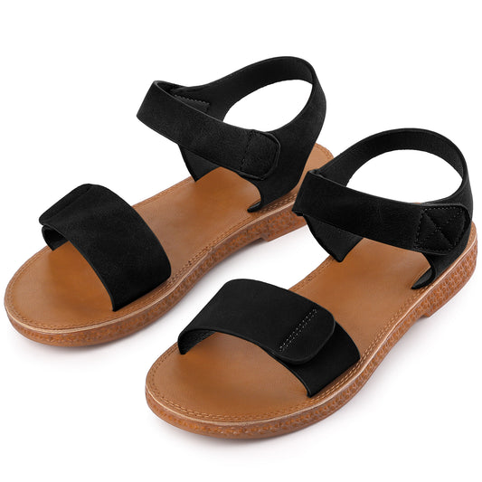 Women's Fisherman Crisscross Straps Open Toe Ankle Strap Flat Sandals