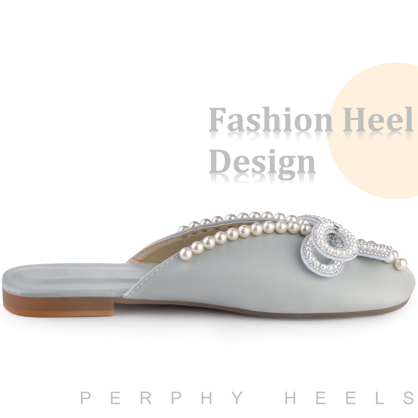 Sandalias planas con punta abierta y estampado floral para mujer, sin cordones, con perlas
