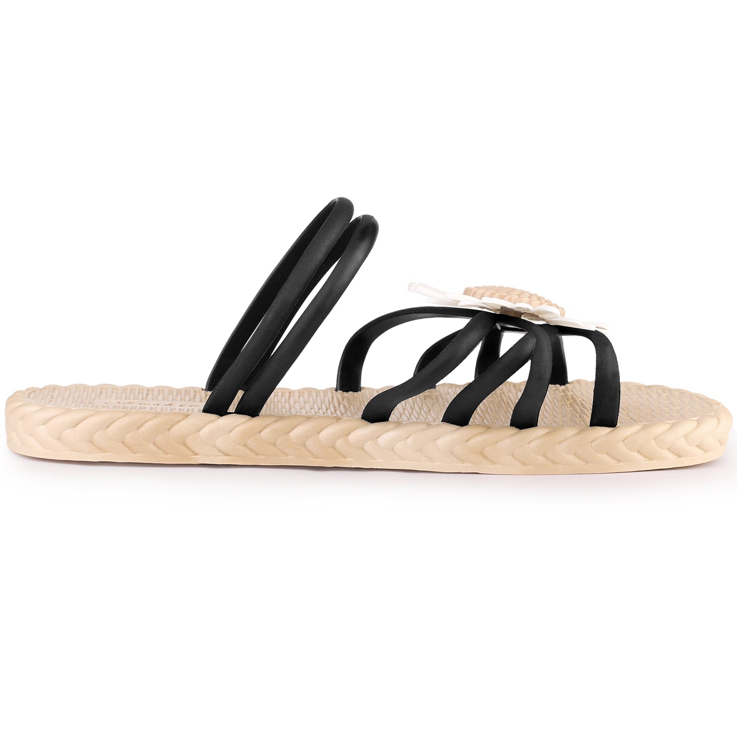 Women's Espadrille Floral Beach Sandals Slip On Slides Sandals