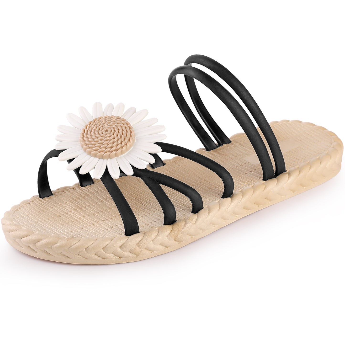 Women's Espadrille Floral Beach Sandals Slip On Slides Sandals