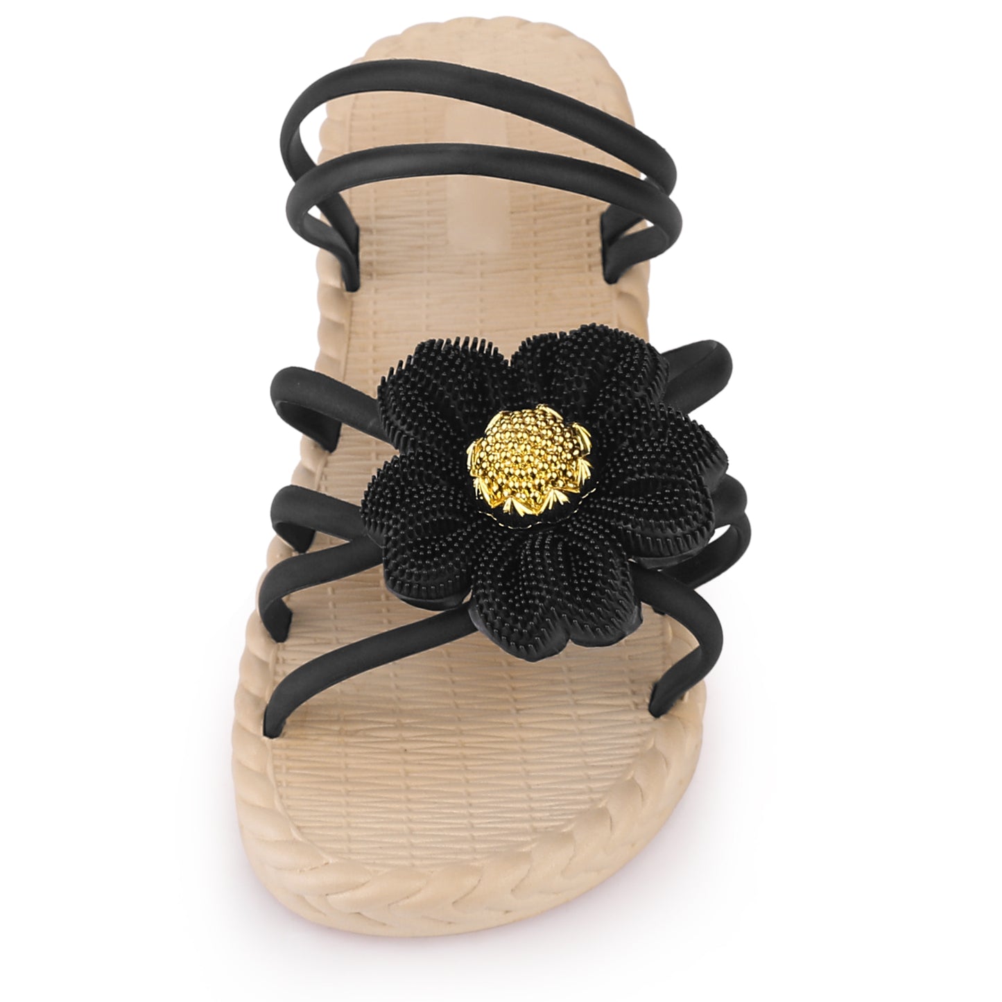 Women's Espadrille Floral Beach Sandals Slip On Slides Sandals