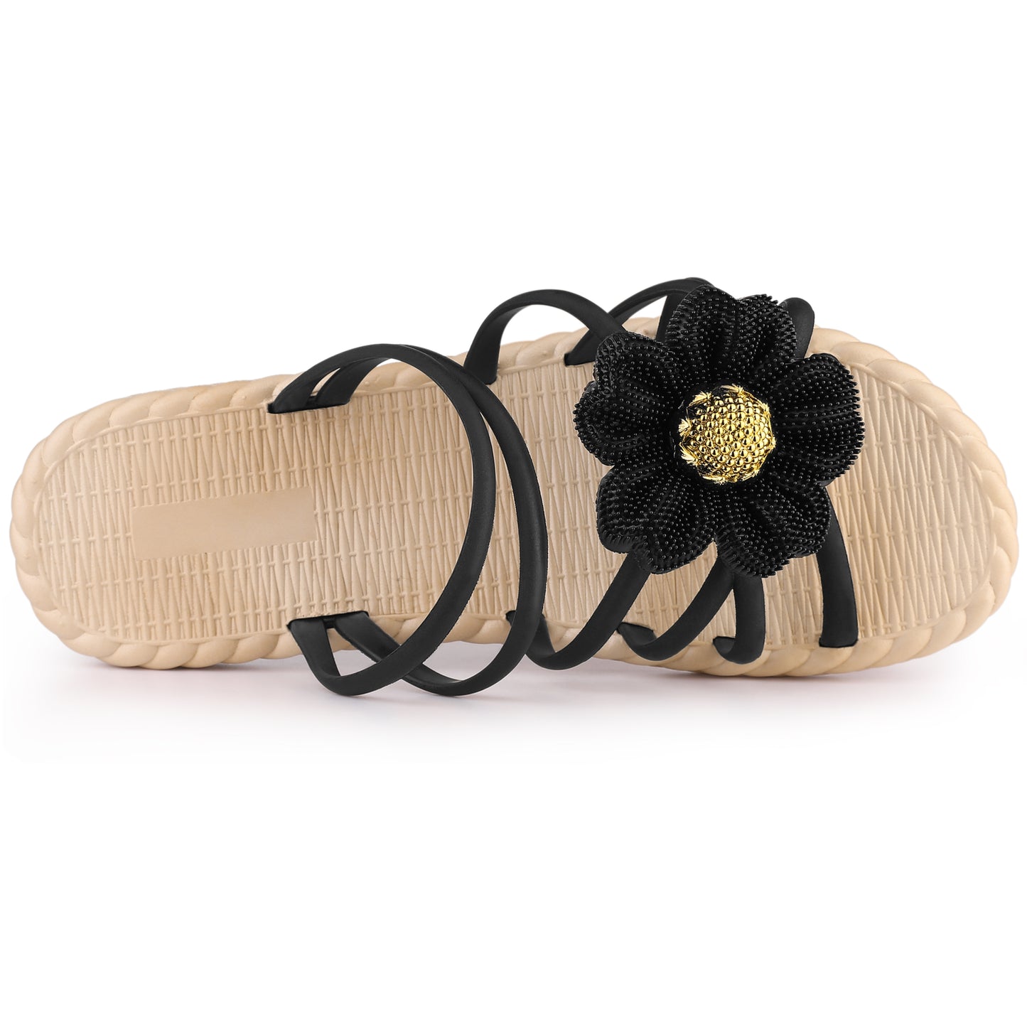 Women's Espadrille Floral Beach Sandals Slip On Slides Sandals
