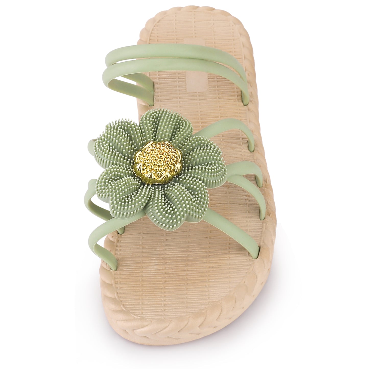 Women's Espadrille Floral Beach Sandals Slip On Slides Sandals
