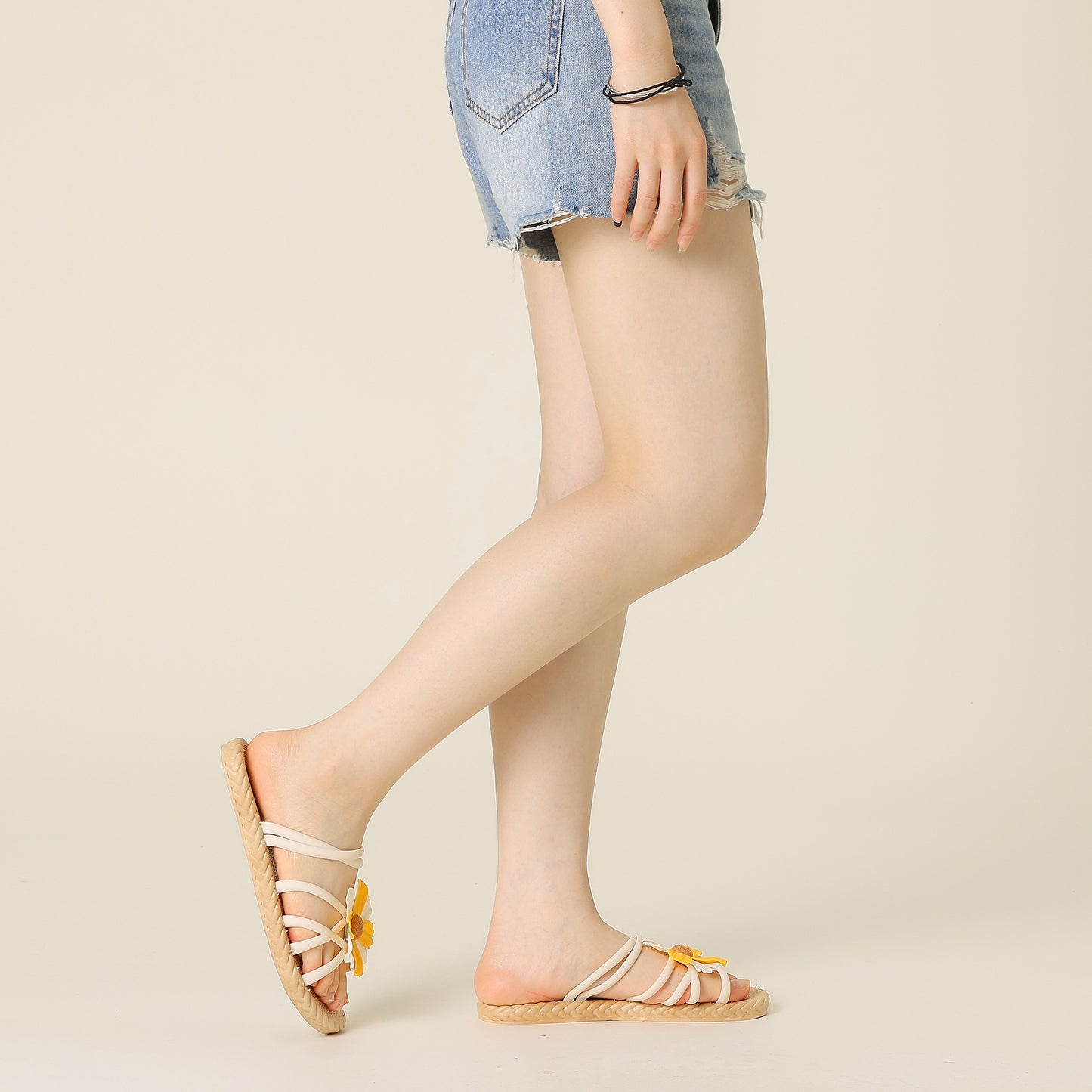 Women's Espadrille Floral Beach Sandals Slip On Slides Sandals