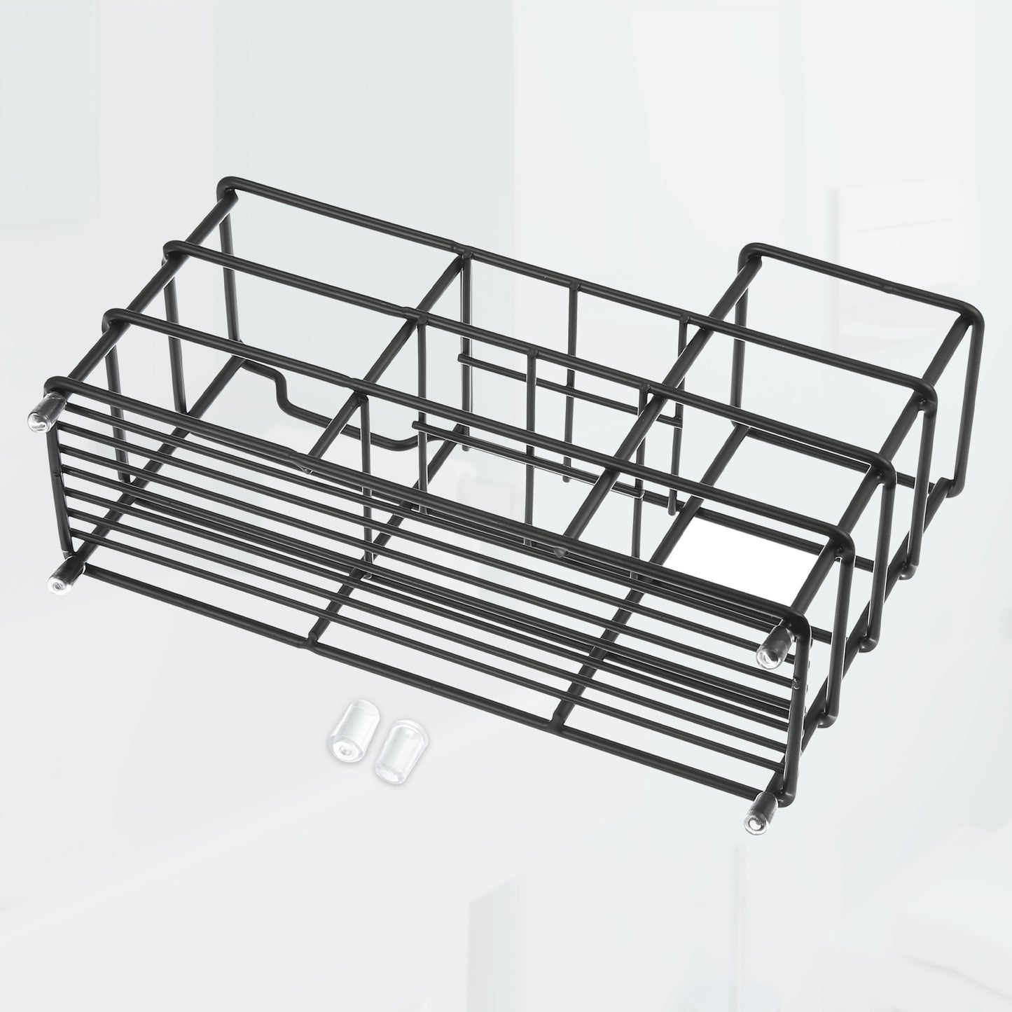 6 Slots 304 Stainless Steel Toothbrush Toothpaste Holder, Bathroom Accessories Black