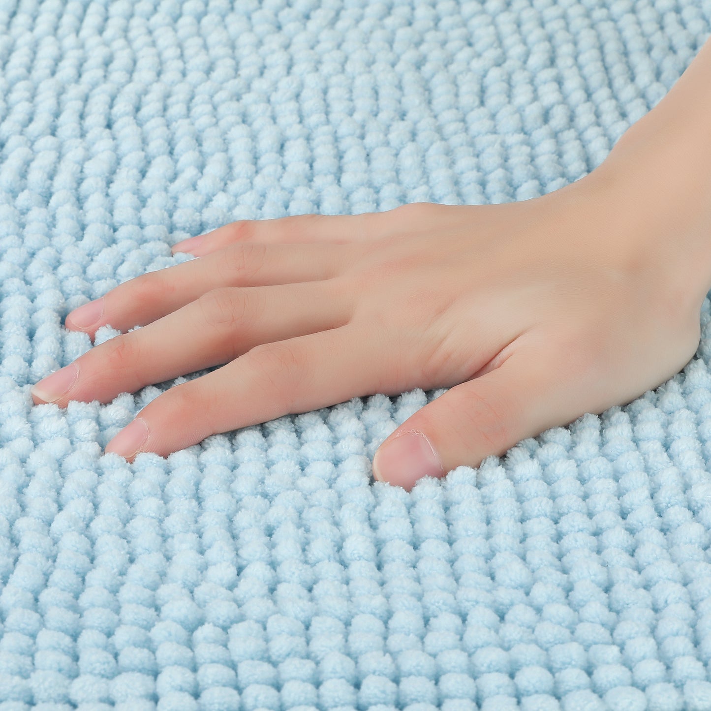 Bathroom Rugs, Soft Plush & Fluffy Bath Mats Non Slip Extra Thick Microfiber Bath Mats