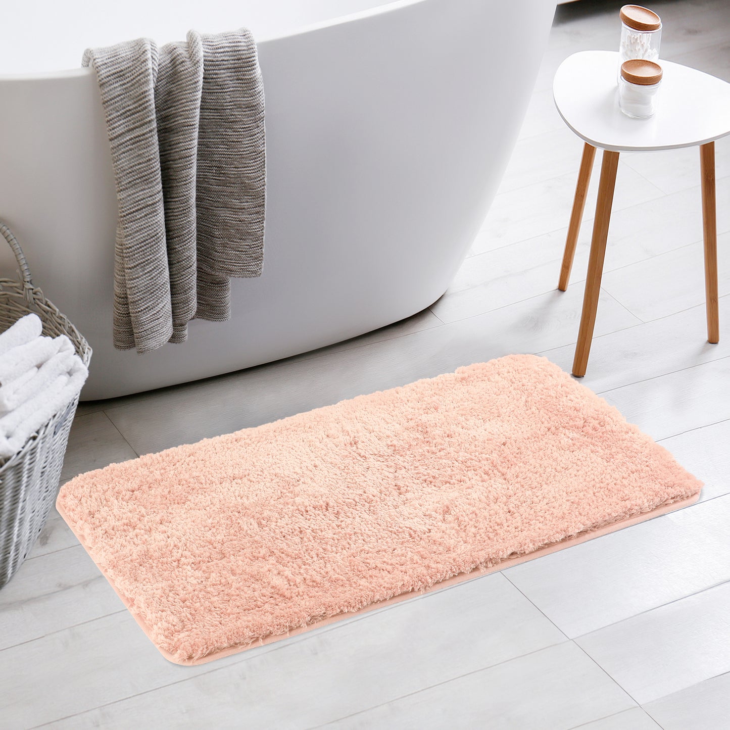 Bathroom Rug, Non Slip Extra Thick Microfiber Soft Plush Quick Dry Bath Mats