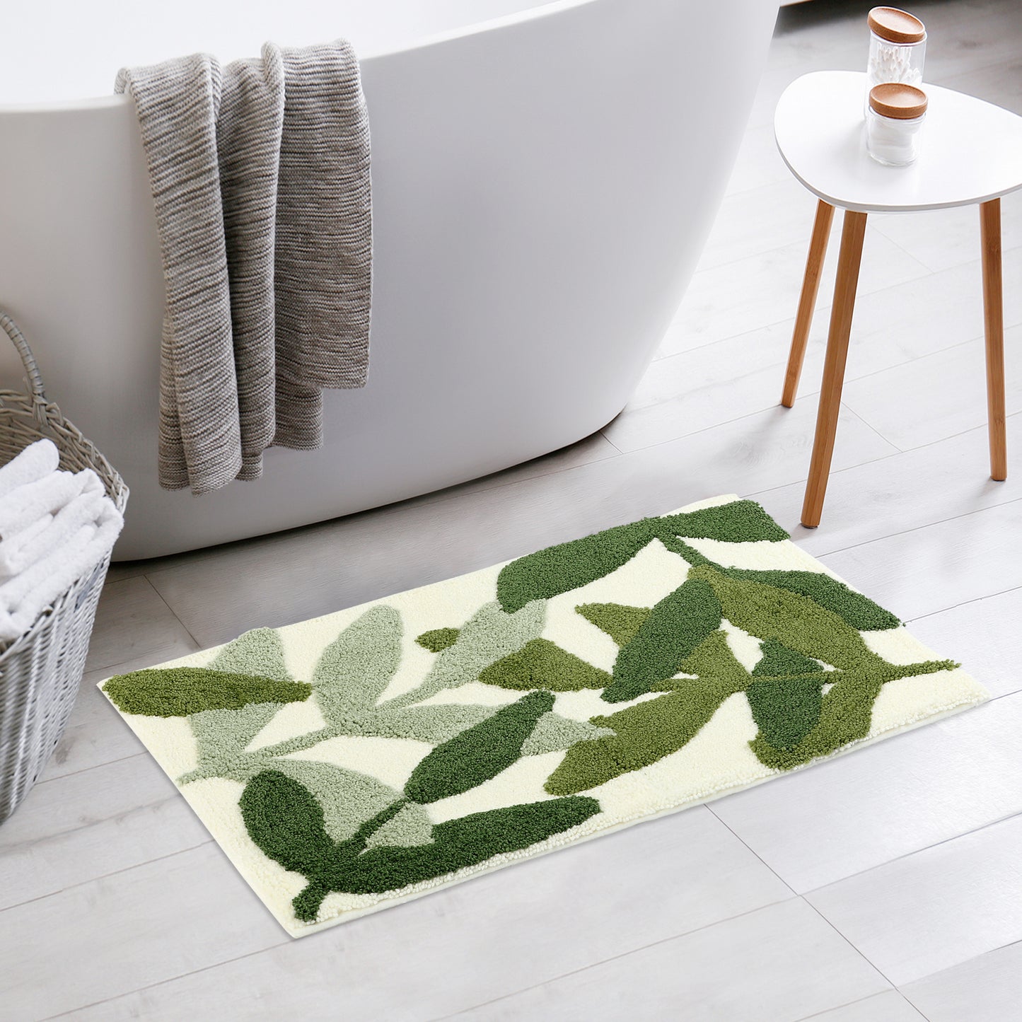Bathroom Rugs Soft Plush & Fluffy Non Slip Extra Thick Microfiber Printing Bath Mats