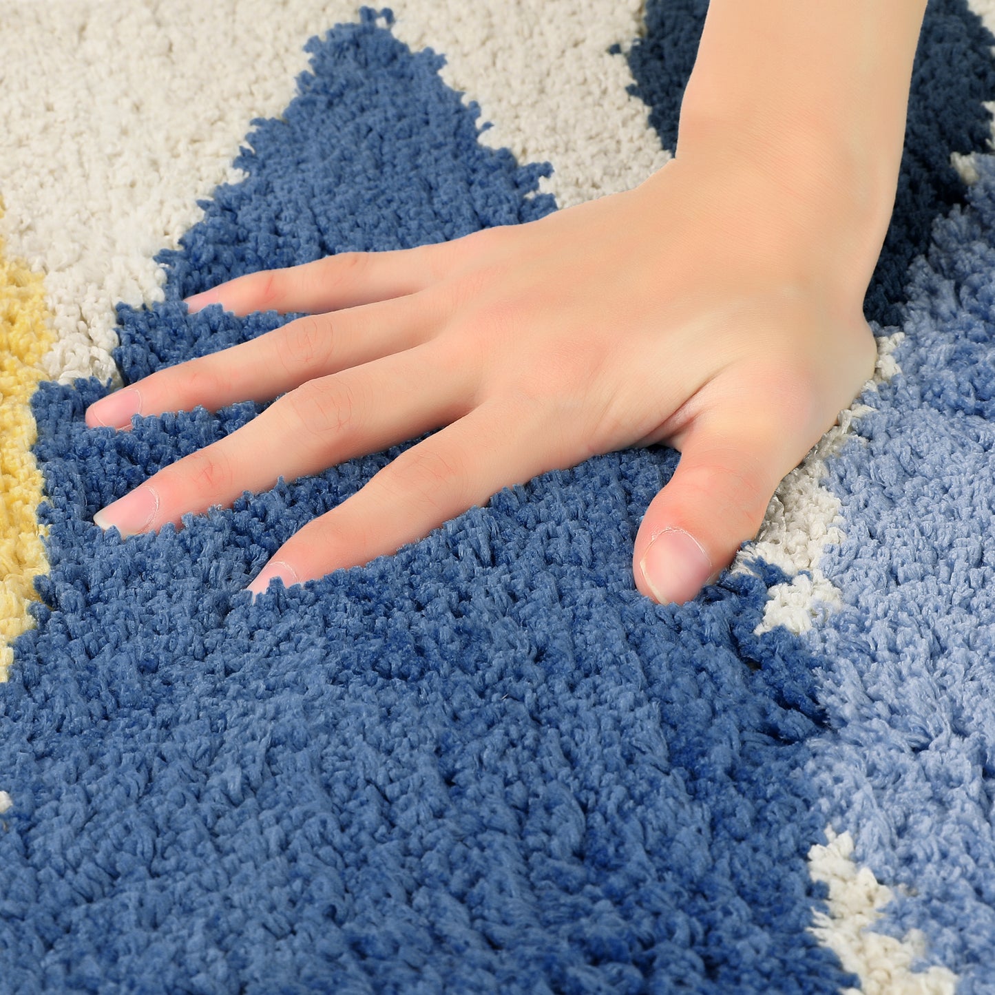 Bathroom Rugs Soft Plush & Fluffy Non Slip Extra Thick Microfiber Printing Bath Mats