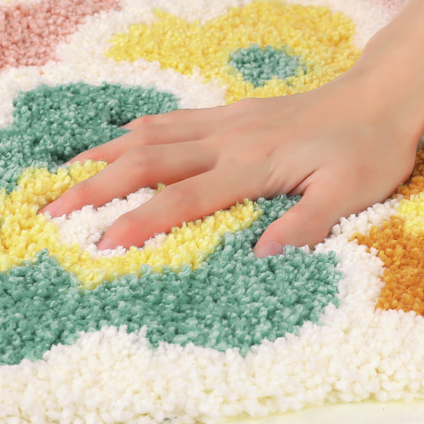 Bathroom Rugs Soft Plush & Fluffy Non Slip Extra Thick Microfiber Printing Bath Mats