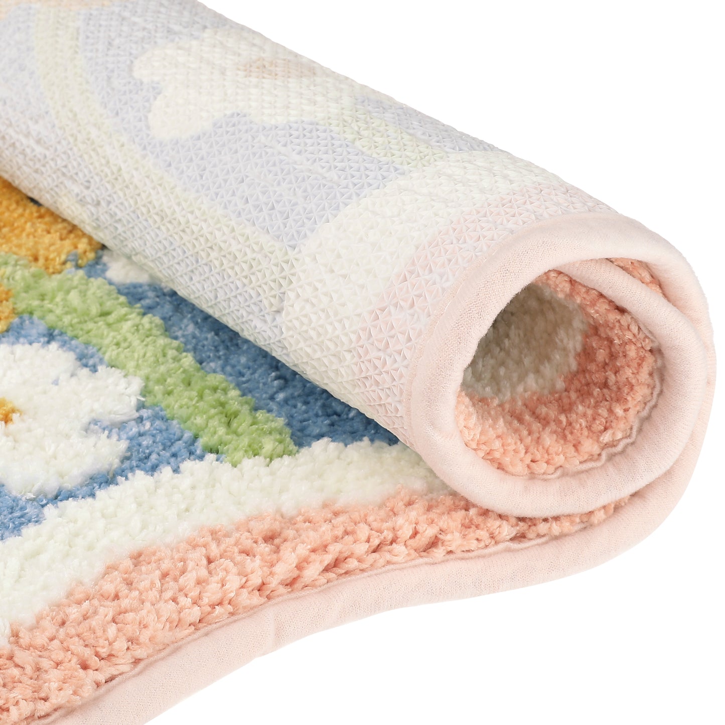 Bathroom Rugs Soft Plush & Fluffy Non Slip Extra Thick Microfiber Printing Bath Mats