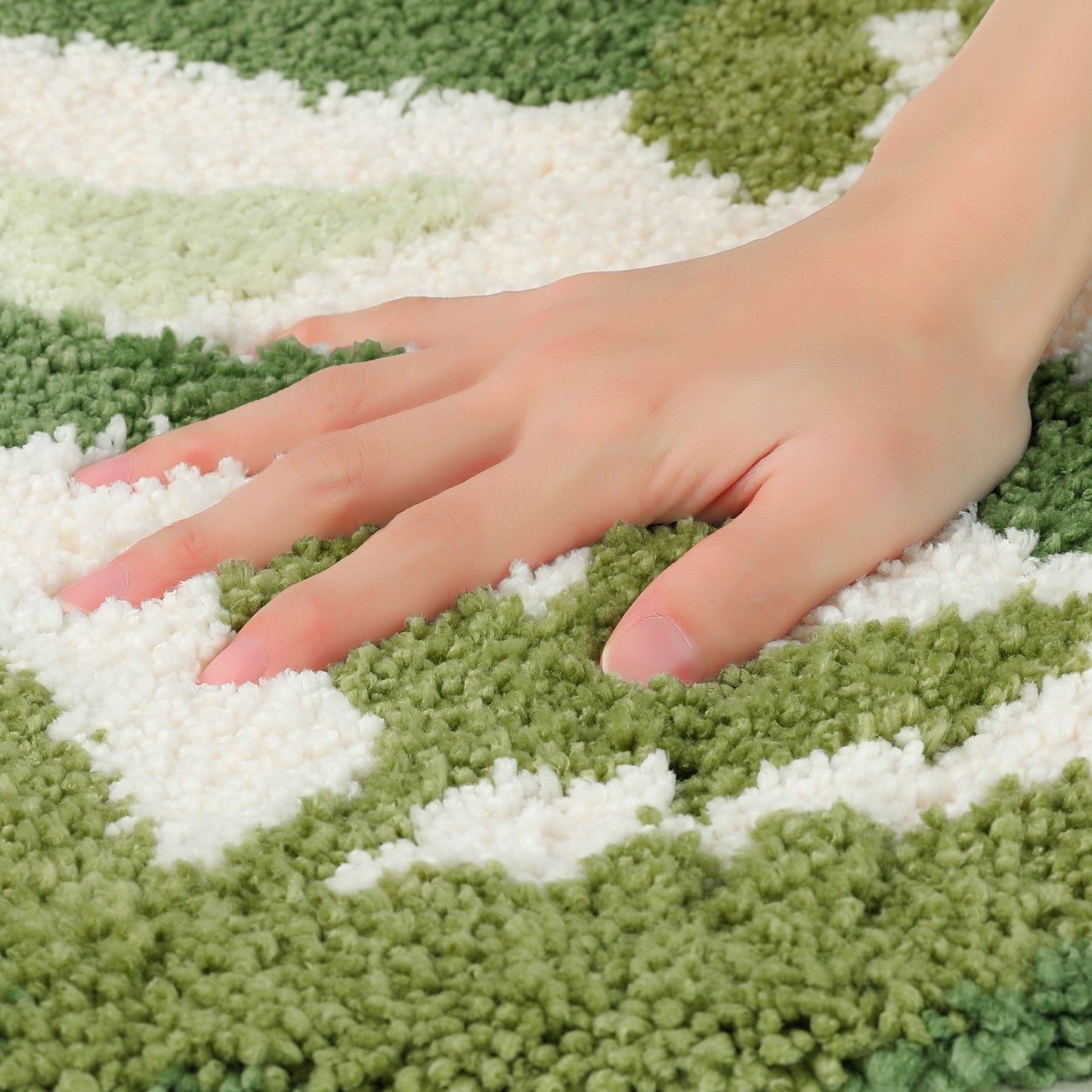 Bathroom Rugs, Soft Plush Non Slip Printing Quick Dry Reversible Microfiber Bath Mats