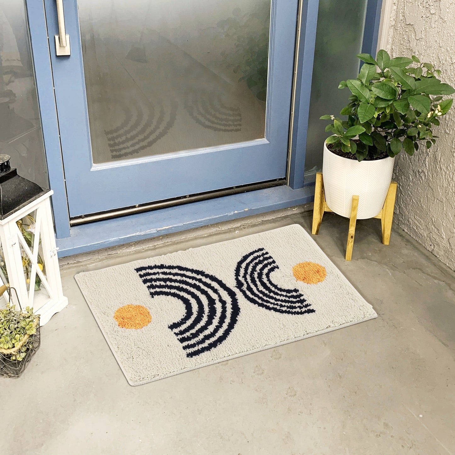 Indoor Door Mat Non-Slip Absorbent Resist Dirt Entrance Mat Soft Fluffy Carpet Outdoor Doormats