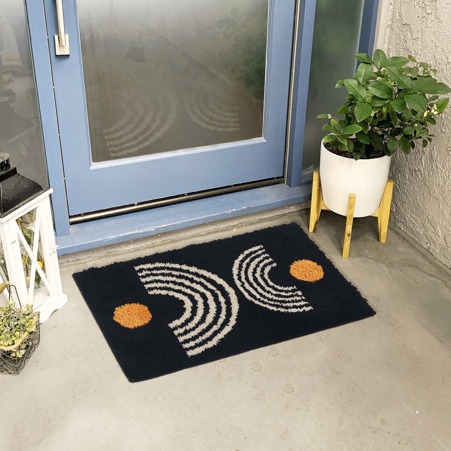 Indoor Door Mat Non-Slip Absorbent Resist Dirt Entrance Mat Soft Fluffy Carpet Outdoor Doormats