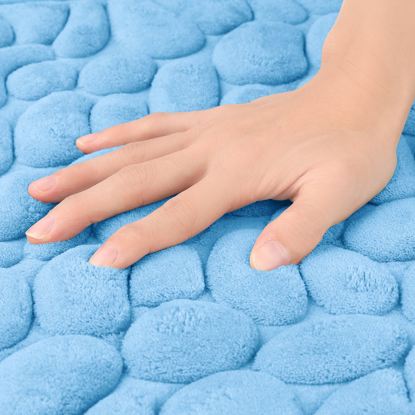 Memory Foam Bathroom Rugs Ultra Soft Non-Slip Water Absorbent Quick Dry Bath Mats