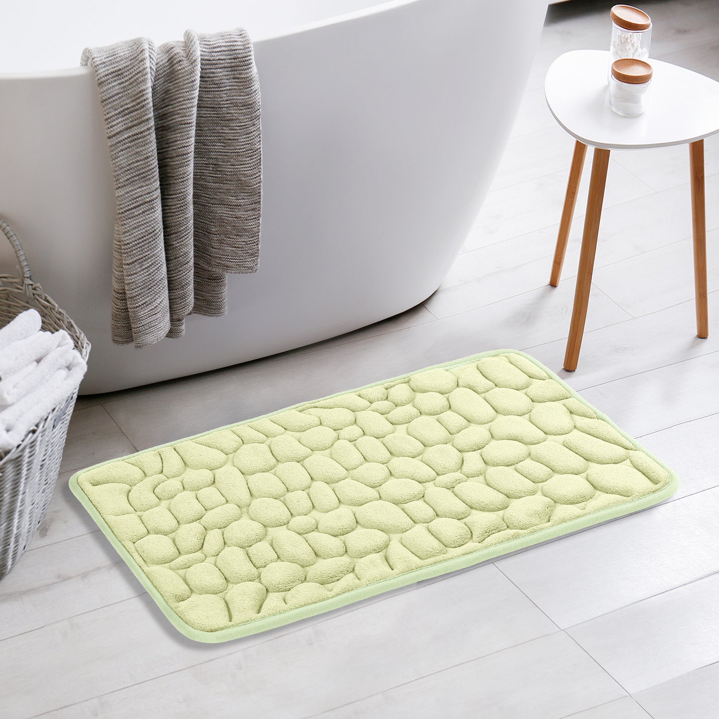 Memory Foam Bathroom Rugs Ultra Soft Non-Slip Water Absorbent Quick Dry Bath Mats