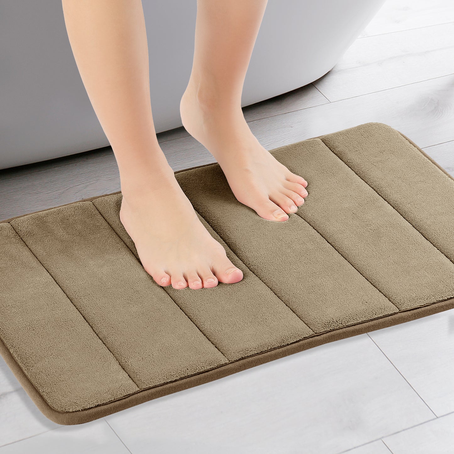 Non Slip Bathroom Rug Thick Soft Bathroom Mat Quick Dry Anti Skid Bath Mats