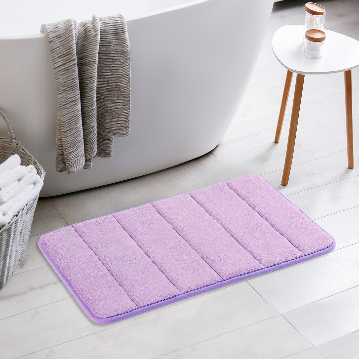 Non Slip Bathroom Rug Thick Soft Bathroom Mat Quick Dry Anti Skid Bath Mats