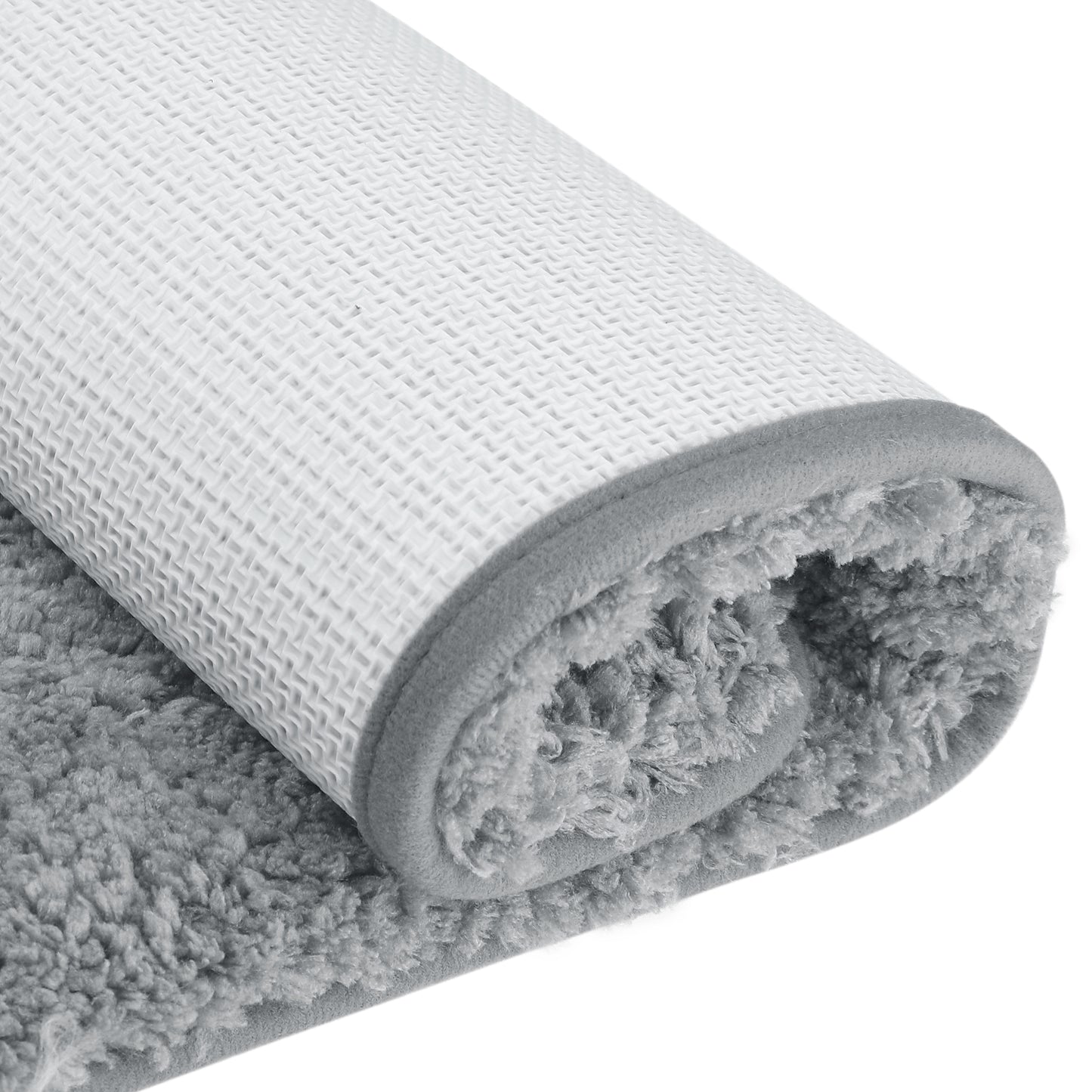 Luxury Bath Mat, Furry Soft Bathroom Rug, Solid Plush Shaggy Bath Carpet
